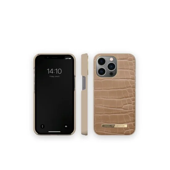 Ideal of Sweden Case for iPhone 14 Pro Max Atelier - Camel Croco